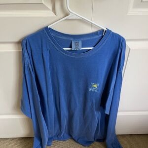Salty dog long sleeve blue tshirt size XL